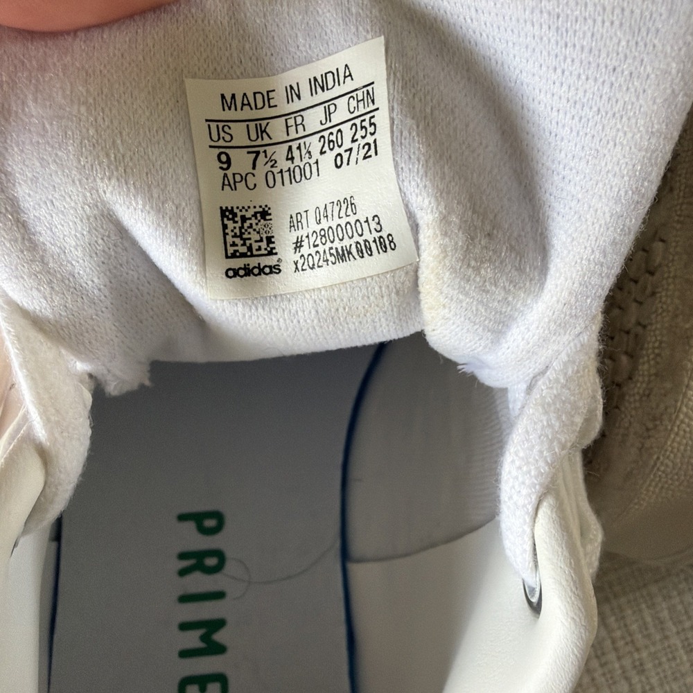 adidas Stan Smith White Green Womens Sz 9 - Picture 6 of 7